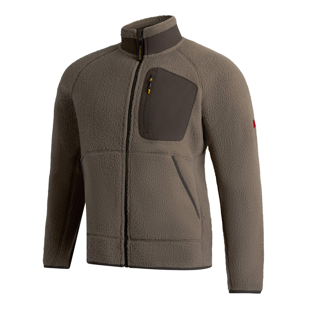 Color:Pumice-Florence High Pile Utility Fleece Jacket