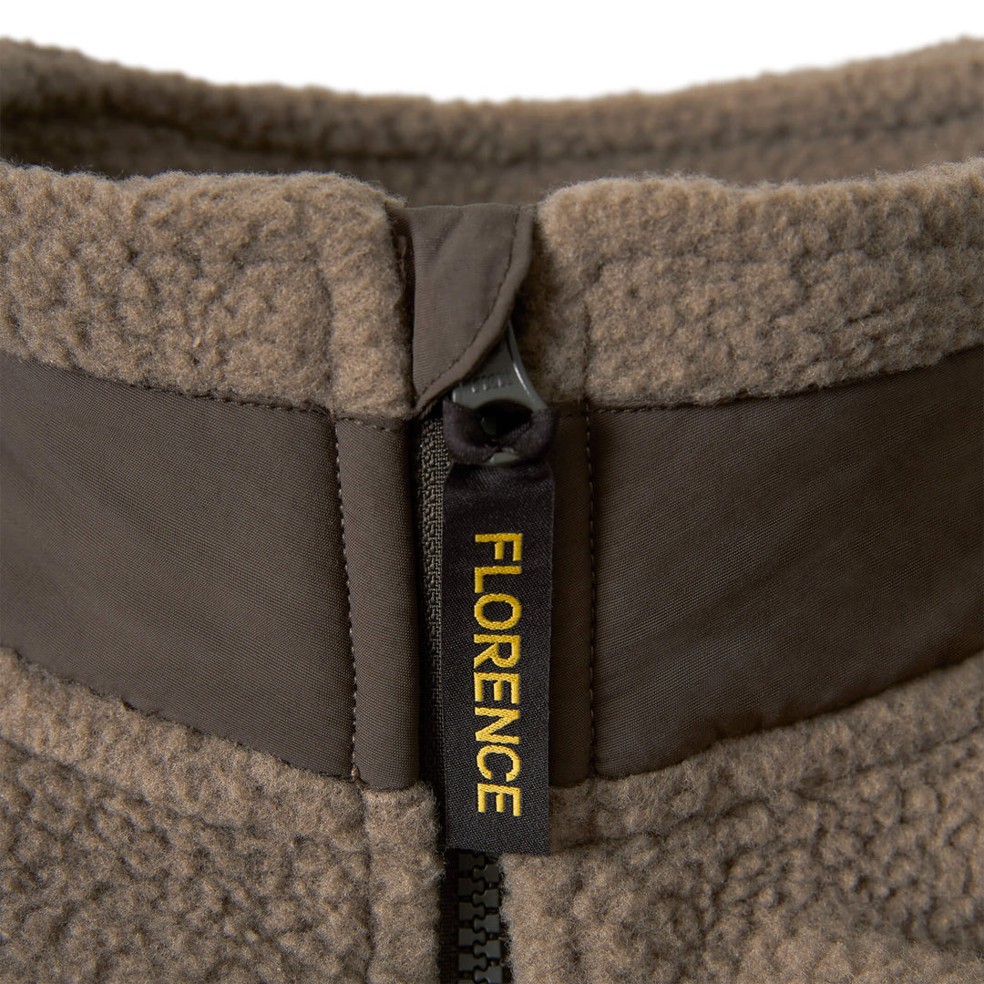 Color:Pumice-Florence High Pile Utility Fleece Jacket