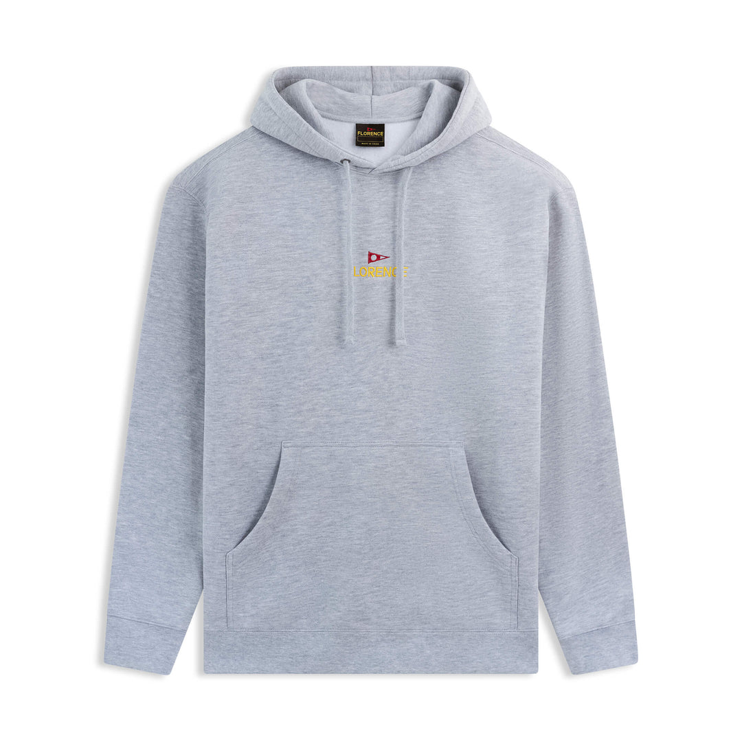 Color:Heather Grey-Florence Embroidered Hoodie