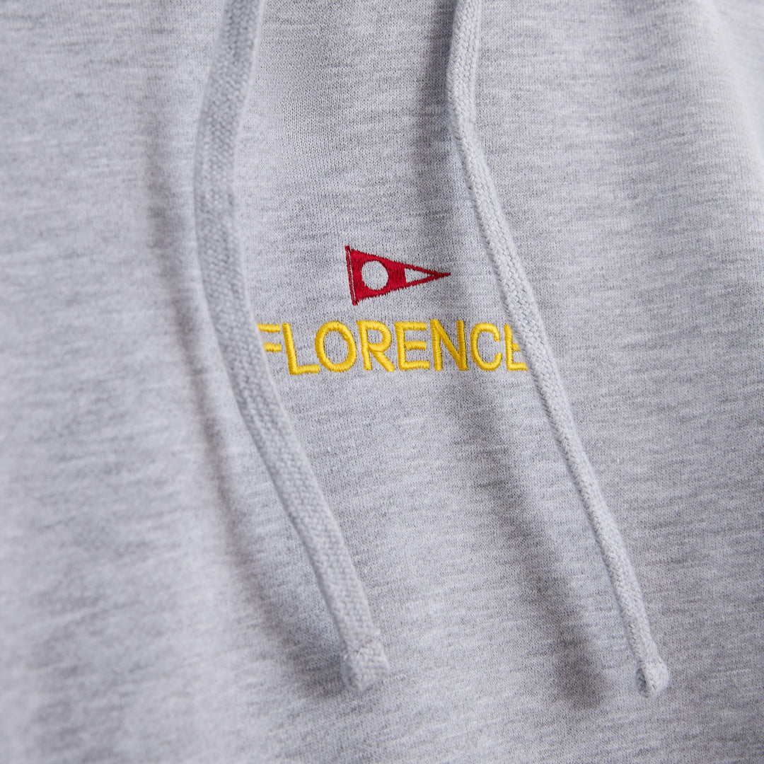 Color:Heather Grey-Florence Embroidered Hoodie