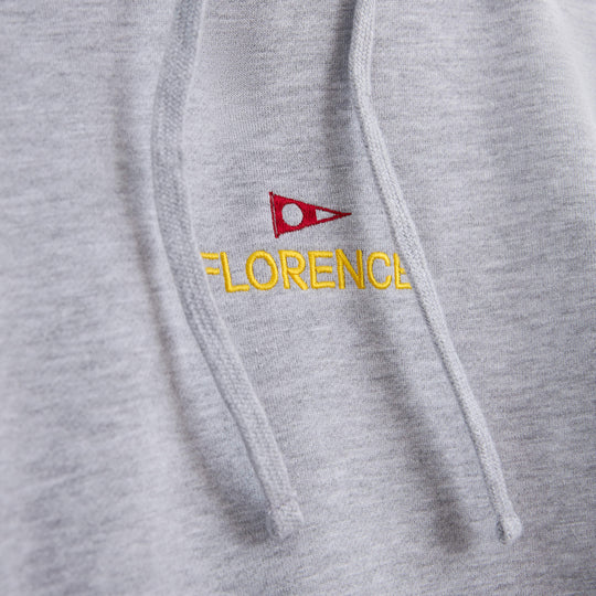 Color:Heather Grey-Florence Embroidered Hoodie
