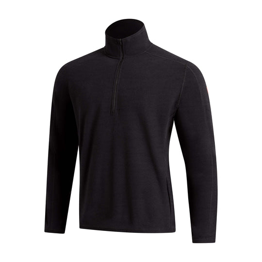 Color:Black-Polartec® Micro Fleece Half Zip