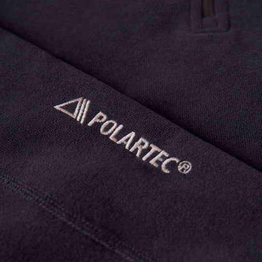 Color:Black-Polartec® Micro Fleece Half Zip