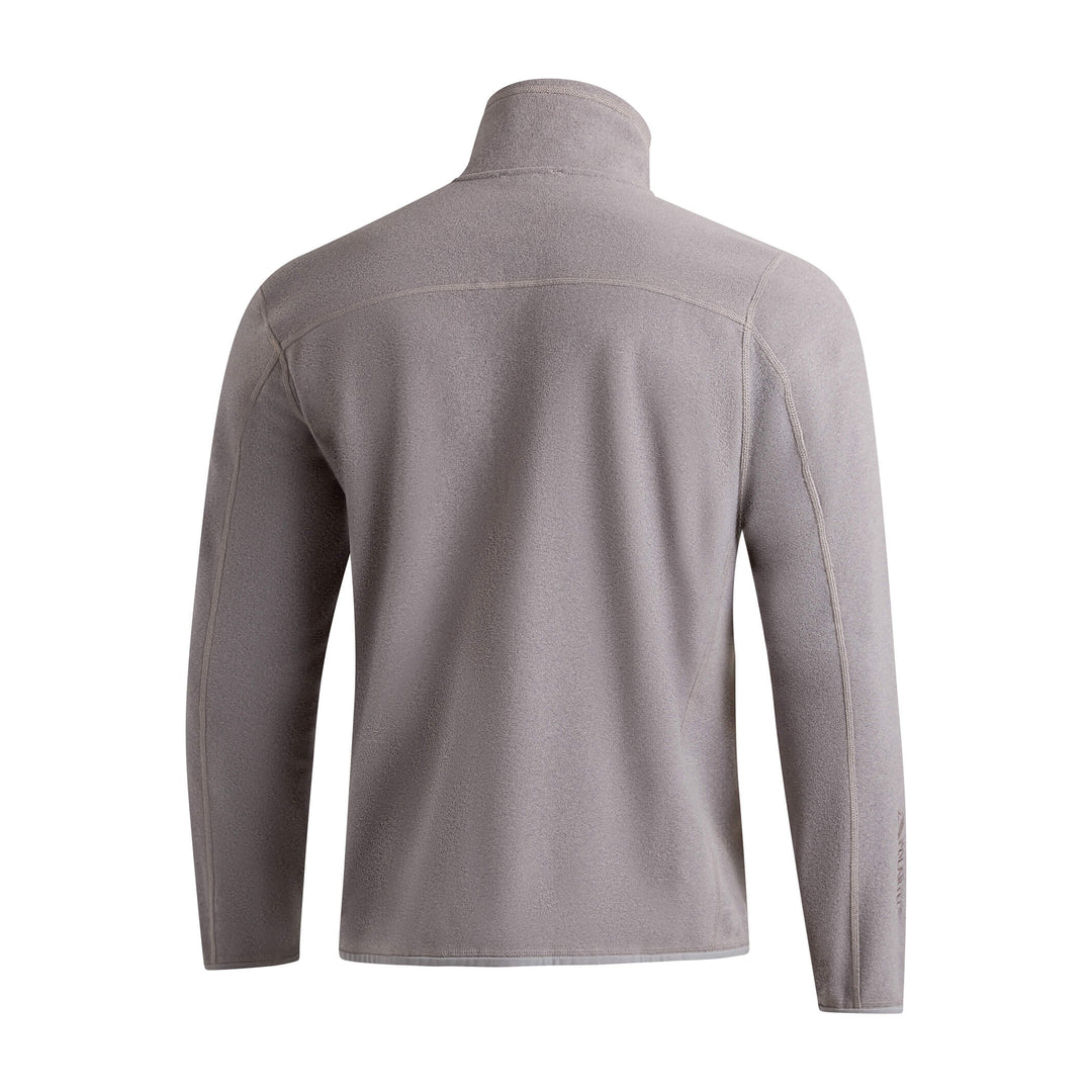 Color:Light Heather Grey-Polartec® Micro Fleece Half Zip