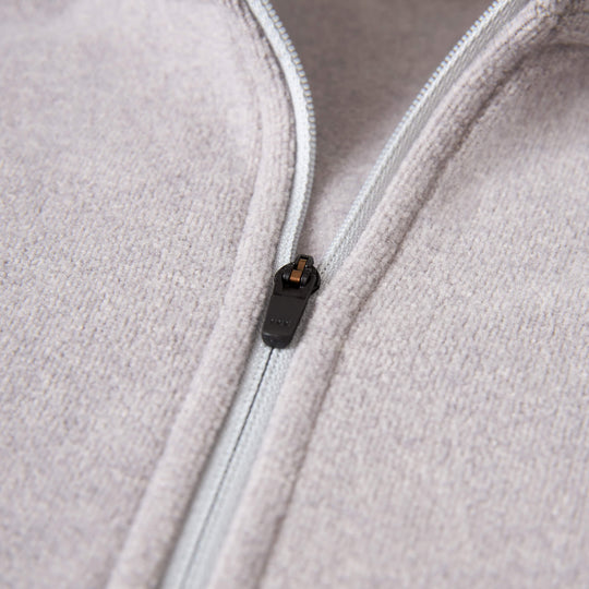 Color:Light Heather Grey-Polartec® Micro Fleece Half Zip