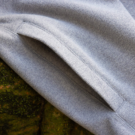 Color:Light Heather Grey-Polartec® Micro Fleece Half Zip