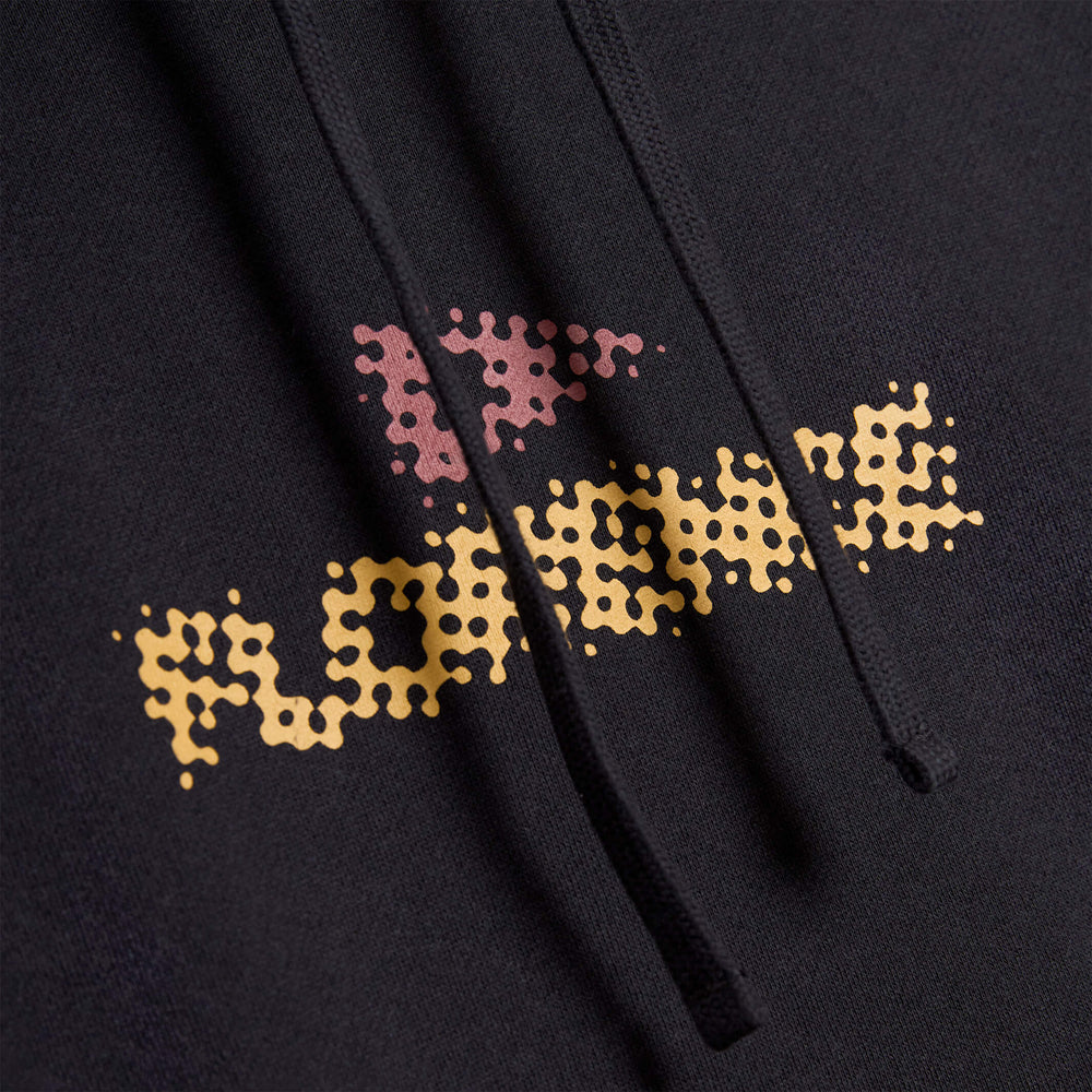 Color:Black-Florence Logo Halftone Hoodie -alt