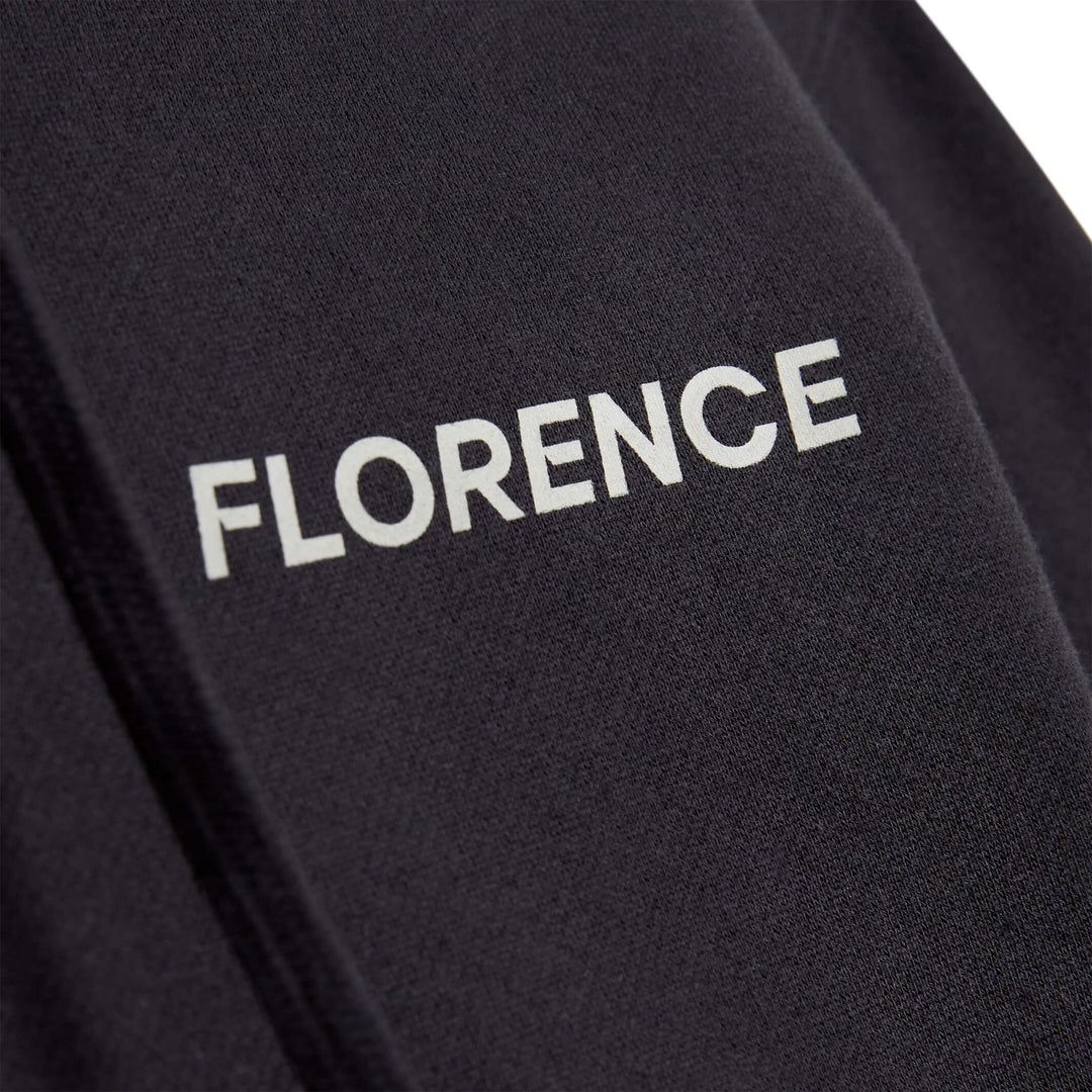 Color:Black-Florence Flock Hoodie