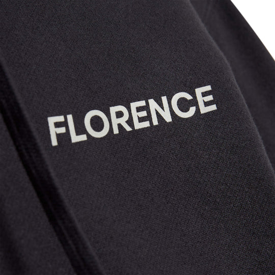 Color:Black-Florence Flock Hoodie