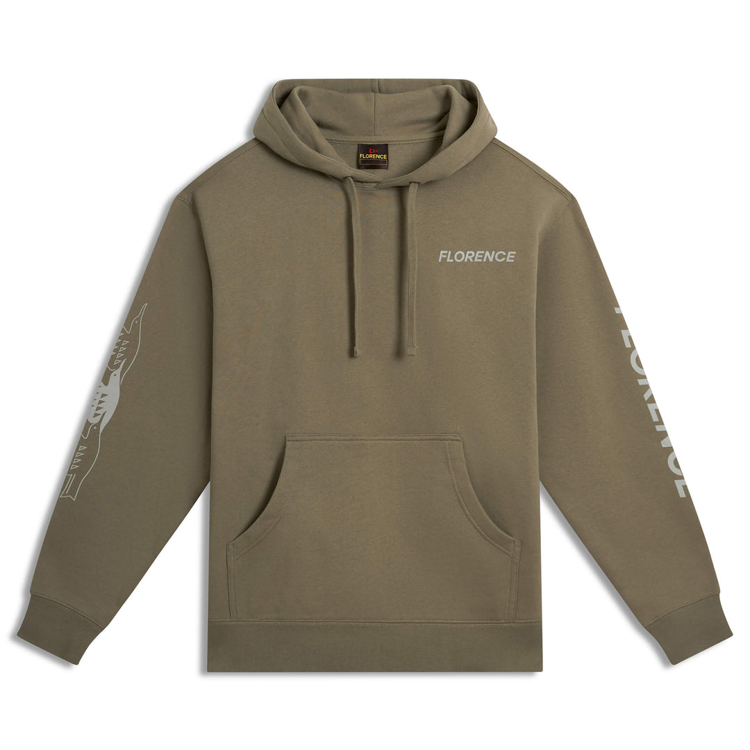 Color:OD Green-Florence Flock Hoodie