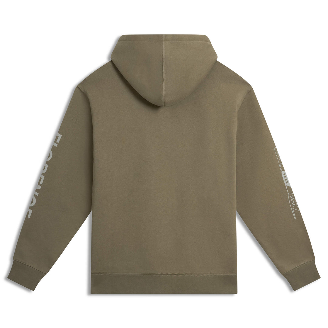 Color:OD Green-Florence Flock Hoodie