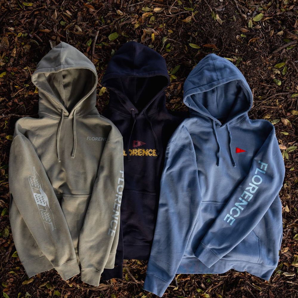 Color:OD Green-Florence Flock Hoodie -alt