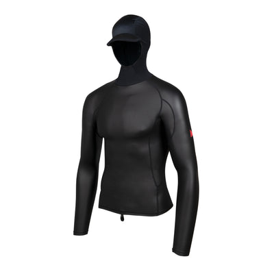 Color:Black-Windshield Long Sleeve Hooded Rashguard 2.0