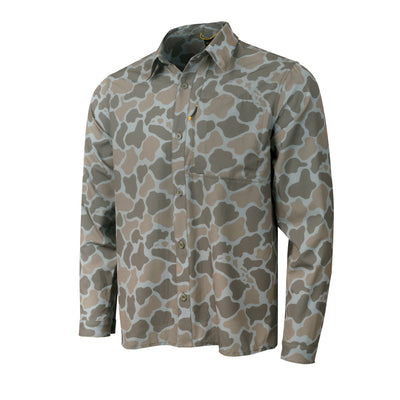Color:Burnt Olive Camo-Florence Airtex Expedition Long Sleeve Shirt