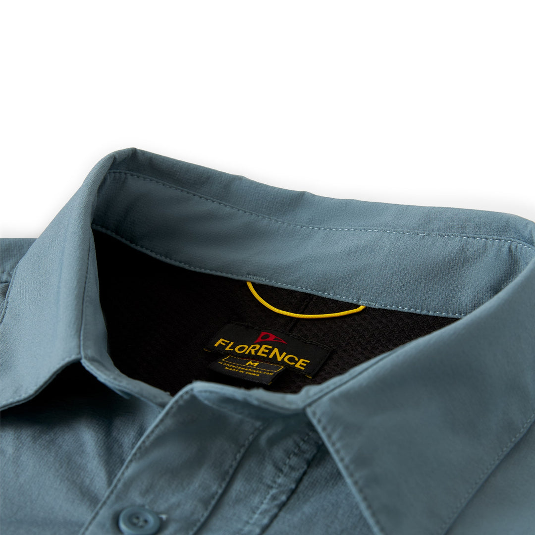 Color:Sea Blue-Florence Vented Expedition Long Sleeve Shirt