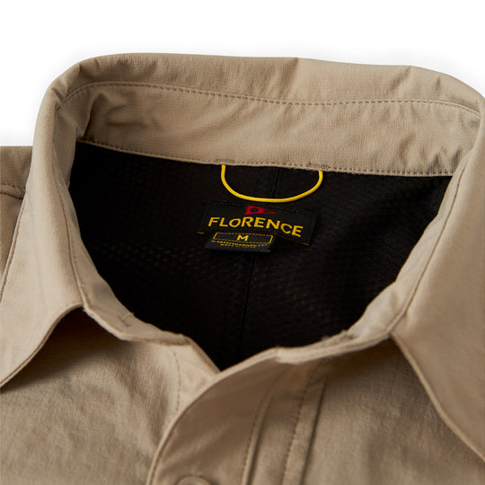 Color:Vintage Khaki-Florence Vented Expedition Long Sleeve Shirt