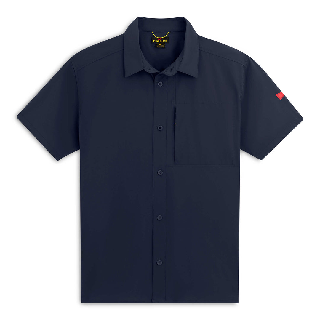 Color:Navy-Florence Airtex Expedition Short Sleeve Shirt