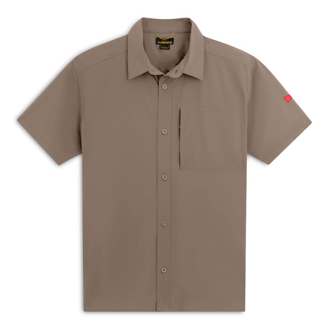 Color:Pumice-Florence Airtex Expedition Short Sleeve Shirt