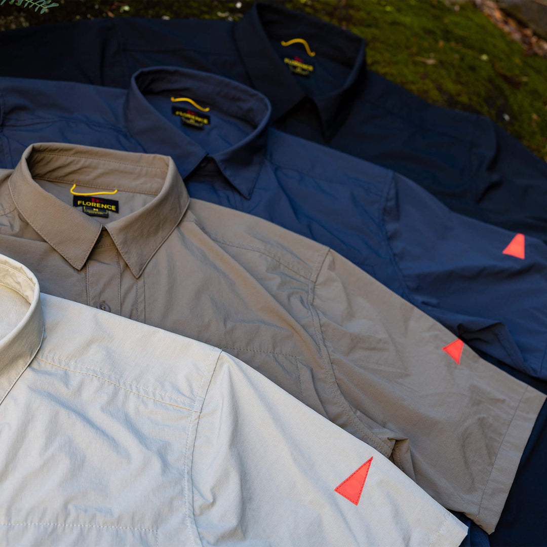 Color:Navy-Florence Airtex Expedition Short Sleeve Shirt -alt