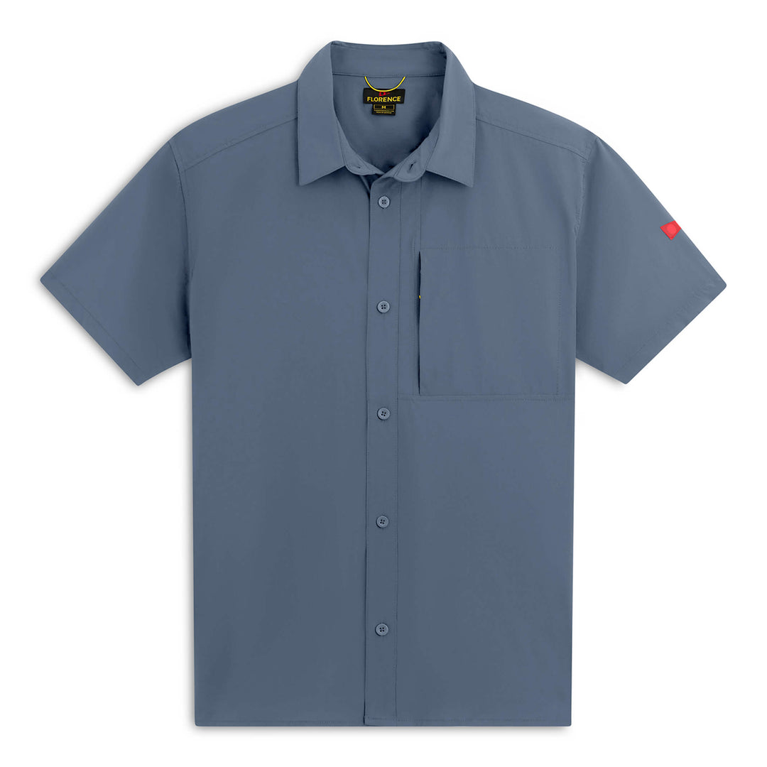 Color:Storm-Florence Airtex Expedition Short Sleeve Shirt