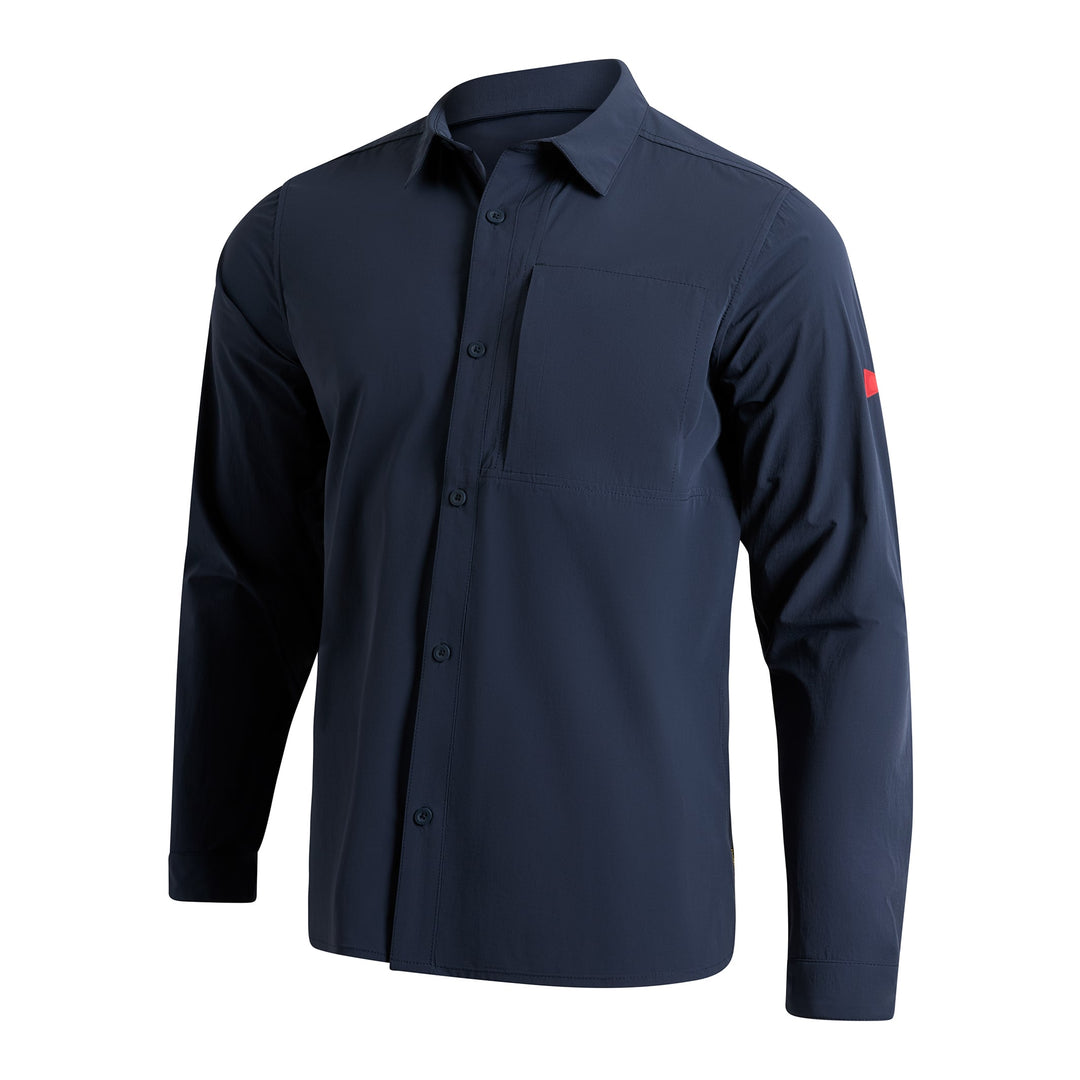Color:Navy-Florence Airtex Expedition Long Sleeve Shirt