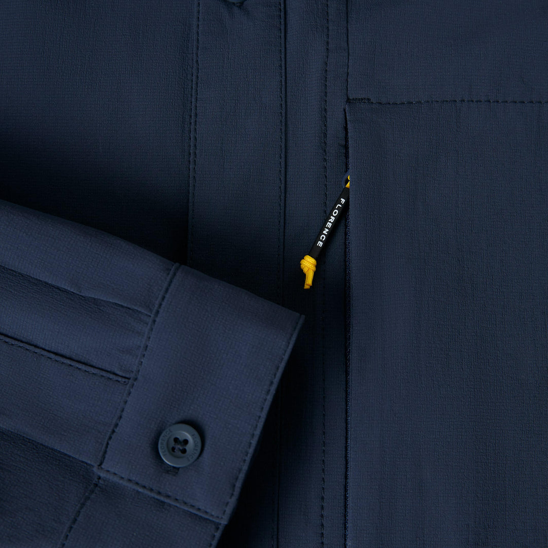 Color:Navy-Florence Airtex Expedition Long Sleeve Shirt