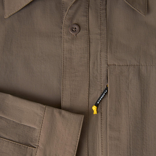 Color:Pumice-Florence Airtex Expedition Long Sleeve Shirt