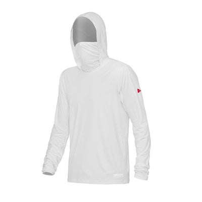 Color:White-Florence Long Sleeve Hooded UPF Shirt