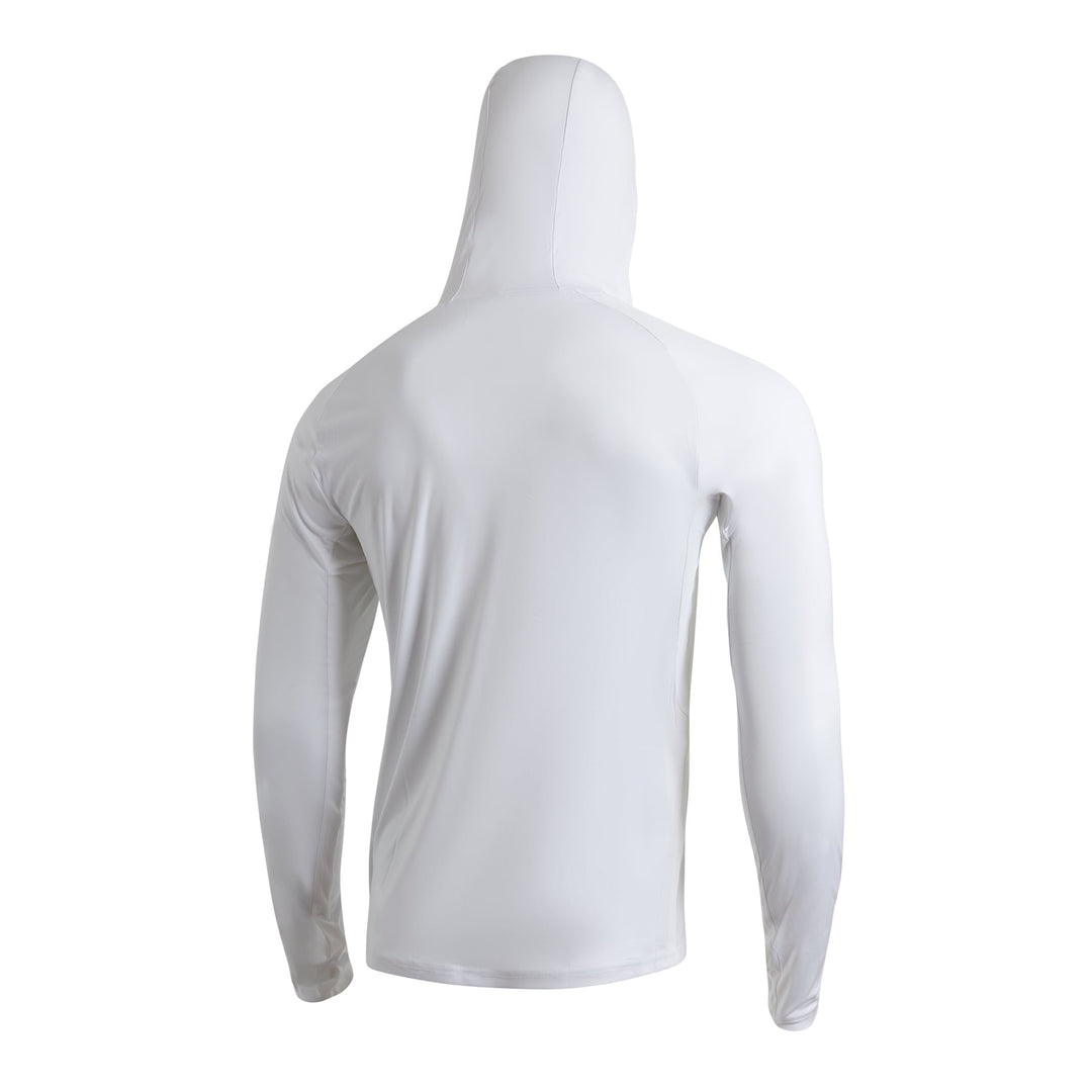 Yeti White Long Sleeve Sun Shirt Sun Pro Long Sleeve Hooded
