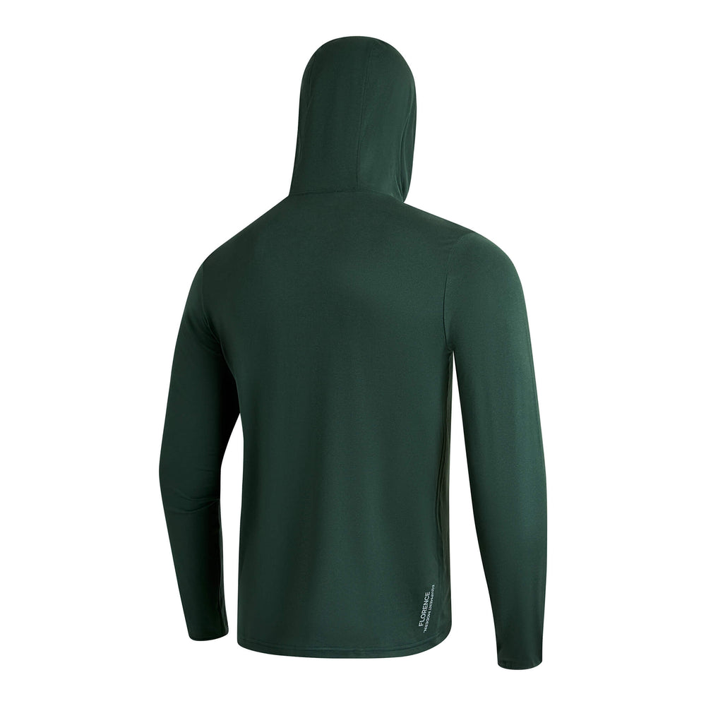 Color:Heather Sycamore-Florence Adapt Long Sleeve Hooded UPF Shirt -alt