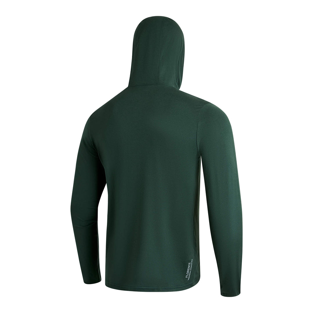 Color:Heather Sycamore-Florence Adapt Long Sleeve Hooded UPF Shirt -alt