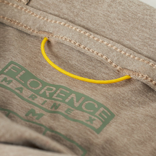 Color:Heather Vintage Khaki-Adapt Long Sleeve Hooded UPF Shirt