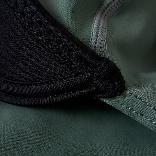 Color:Dark Sage-Florence Long Sleeve Utility Pocket Hooded Rashguard