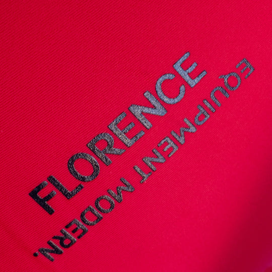 Color:Rescue Red-Florence Long Sleeve Utility Pocket Hooded Rashguard