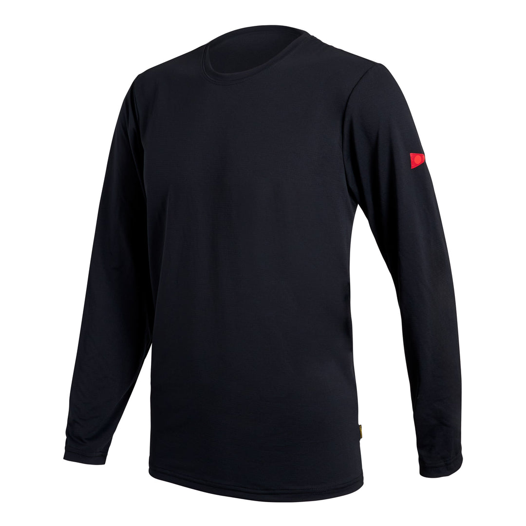 Color:Black-Florence Airtex Long Sleeve Shirt