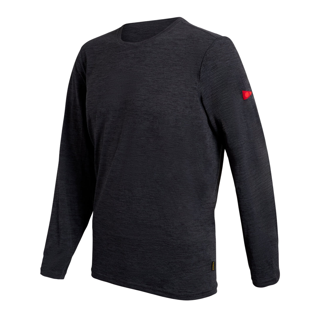 Color:Heather Charcoal-Florence Airtex Long Sleeve Shirt