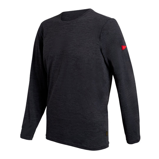 Color:Heather Charcoal-Florence Airtex Long Sleeve Shirt