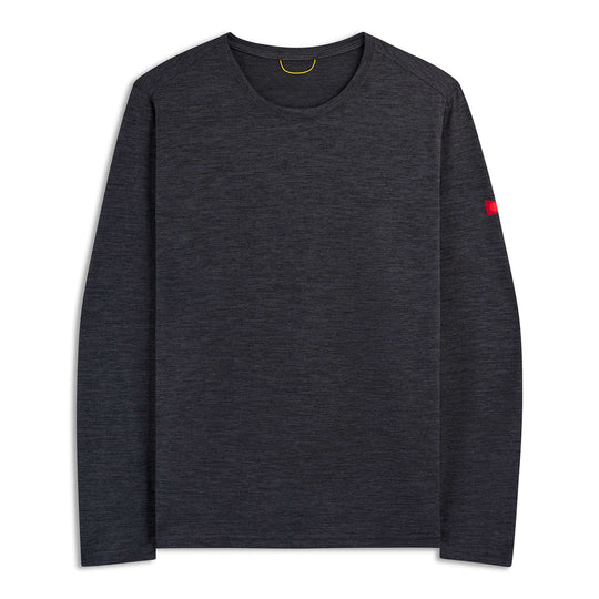 Color:Heather Charcoal-Florence Airtex Long Sleeve Shirt