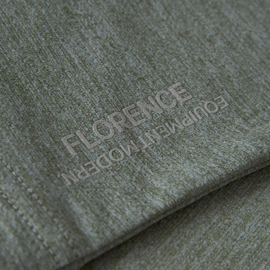 Color:Heather Dark Sage-Florence Airtex Long Sleeve Shirt