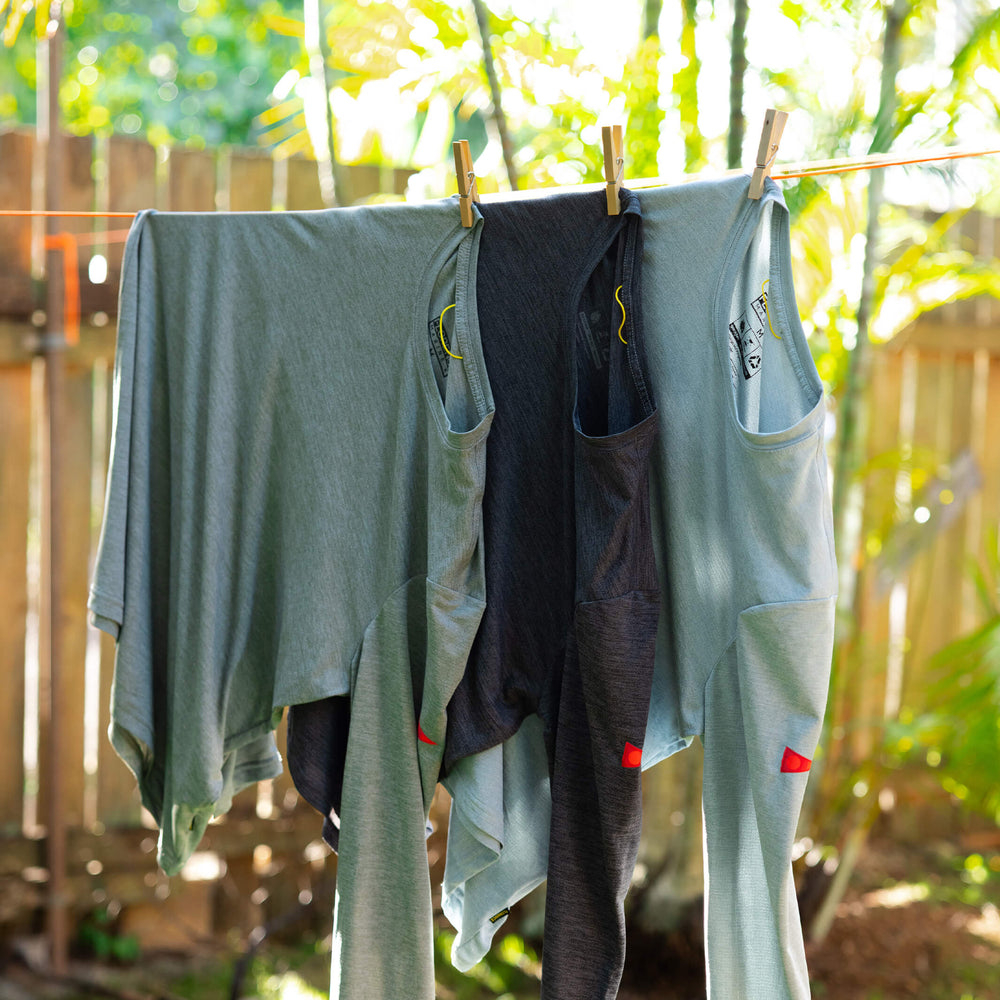 Color:Heather Dark Sage-Florence Airtex Long Sleeve Shirt -alt