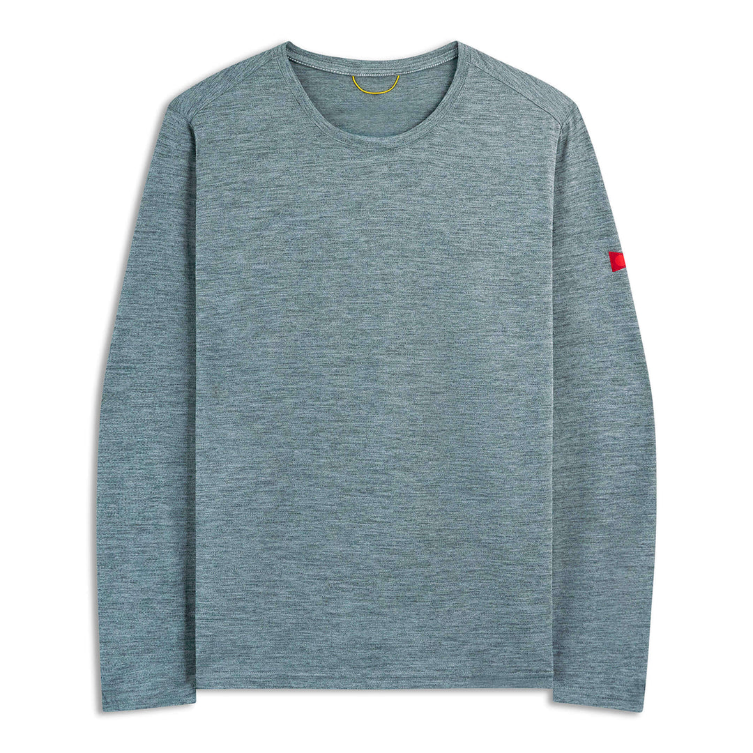Color:Heather Light Sea Blue-Florence Airtex Long Sleeve Shirt