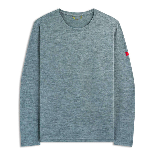 Color:Heather Light Sea Blue-Florence Airtex Long Sleeve Shirt