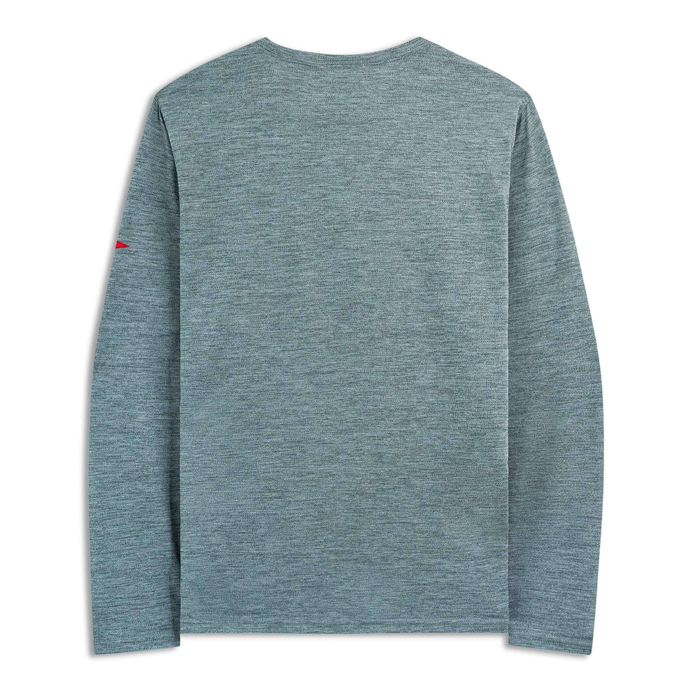 Color:Heather Light Sea Blue-Florence Airtex Long Sleeve Shirt -alt