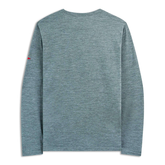 Color:Heather Light Sea Blue-Florence Airtex Long Sleeve Shirt -alt