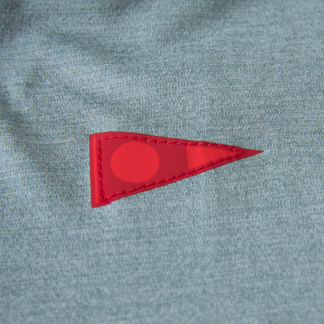 Color:Heather Light Sea Blue-Florence Airtex Long Sleeve Shirt