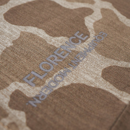 Color:Heather Tan Camo-Florence Airtex Long Sleeve Shirt