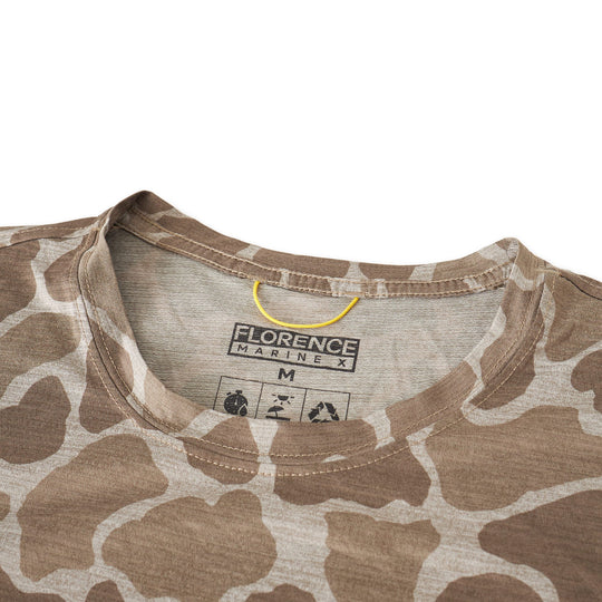 Color:Heather Tan Camo-Florence Airtex Long Sleeve Shirt