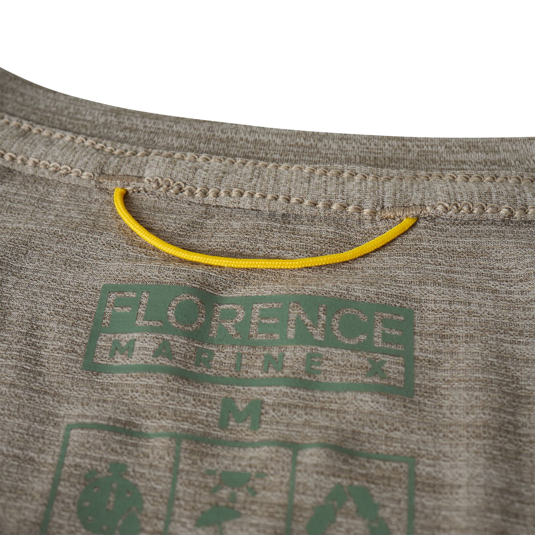 Color:Heather Vintage Khaki-Florence Airtex Long Sleeve Shirt