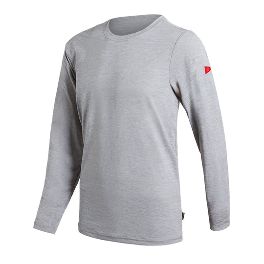 Color:Light Heather Grey-Florence Airtex Long Sleeve Shirt