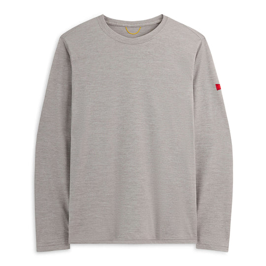 Color:Light Heather Grey-Florence Airtex Long Sleeve Shirt